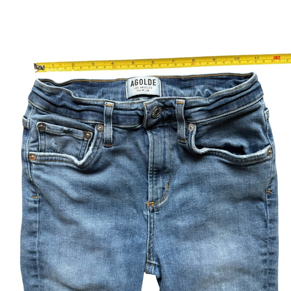 Agolde Classic Blue Skinny Jeans Size 25 Casual Denim Streetwear Premium - Picture 5 of 11